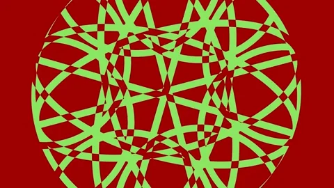 Colored graphic object on background with stroboscopic and hypnotic effect. Stock Footage 133219798