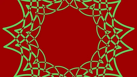 Colored graphic object on background with stroboscopic and hypnotic effect. Stock Footage 133220108