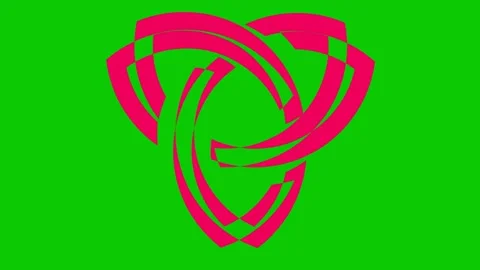 Colored graphic object on background with stroboscopic and hypnotic effect. Stock Footage 133220244