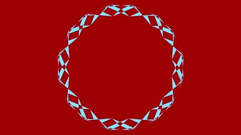 Colored graphic object on background with stroboscopic and hypnotic effect. Stock Footage 133220375