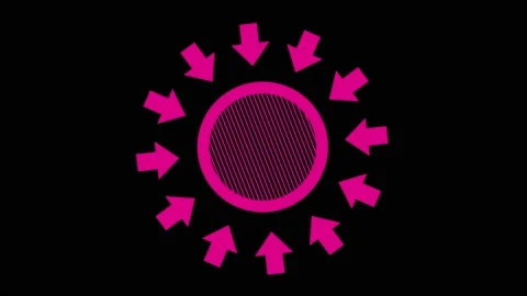 Colored graphic object on background with stroboscopic and hypnotic effect. Stock Footage 133281348