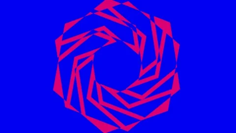 Colored graphic object on background with stroboscopic and hypnotic effect. Stock Footage 133525464