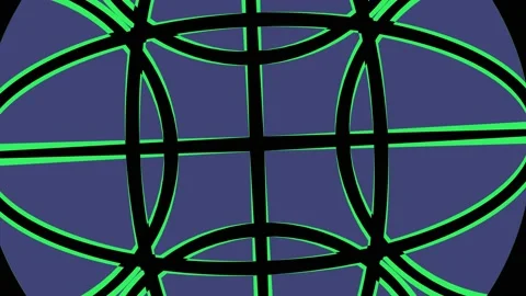 Colored graphic object on background with stroboscopic and hypnotic effect. Stock Footage 133696335
