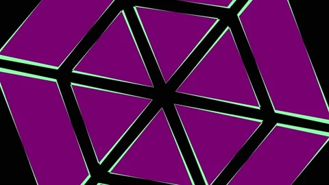 Colored graphic object on background with stroboscopic and hypnotic effect. Stock Footage 133697210