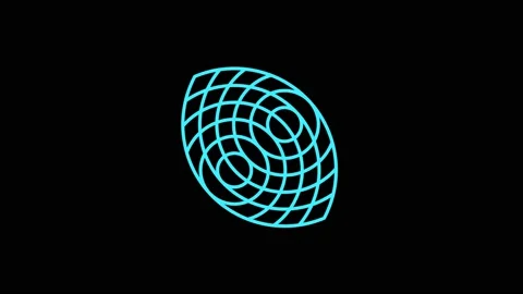 Colored graphic object on background with stroboscopic and hypnotic effect. Stock Footage 133697796