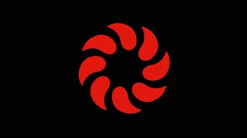 Colored graphic object on background with stroboscopic and hypnotic effect. Stock Footage 133697817