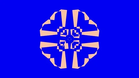 Colored graphic object on background with stroboscopic and hypnotic effect. Stock Footage 133996894