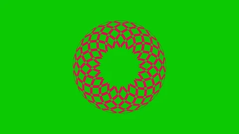 Colored graphic object on background with stroboscopic and hypnotic effect. Stock Footage 133997137