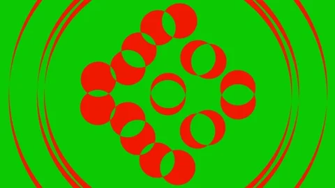 Colored graphic object on background with stroboscopic and hypnotic effect. Stock Footage 133997442