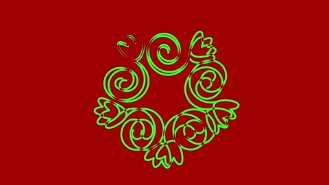 Colored graphic object on background with stroboscopic and hypnotic effect. Stock Footage 133997464