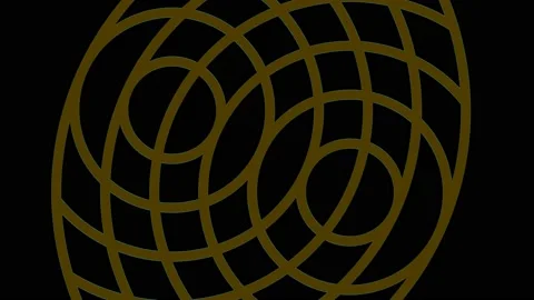 Colored graphic object on background with stroboscopic and hypnotic effect. Stock Footage 134223784