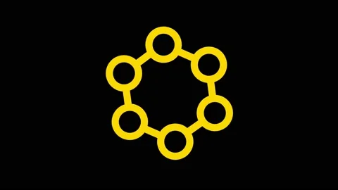 Colored graphic object on background with stroboscopic and hypnotic effect. Stock Footage 134439388