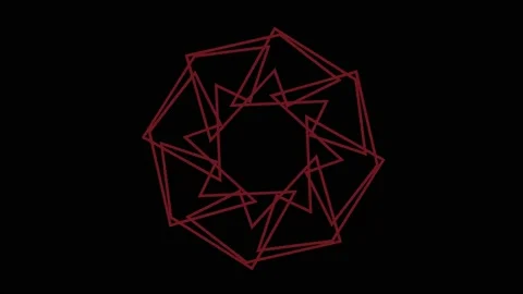 Colored graphic object on background with stroboscopic and hypnotic effect. Stock Footage 134439462