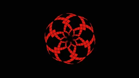 Colored graphic object on background with stroboscopic and hypnotic effect. Stock Footage 134439504