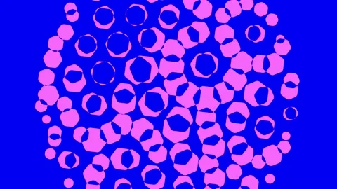 Colored graphic object on background with stroboscopic and hypnotic effect. Stock Footage 134473367