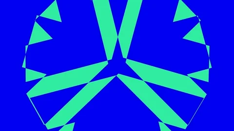 Colored graphic object on background with stroboscopic and hypnotic effect. Stock Footage 134473718