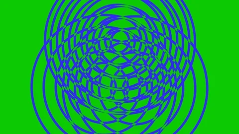 Colored graphic object on background with stroboscopic and hypnotic effect. Stock Footage 134474182