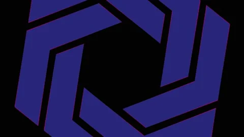 Colored graphic object on background with stroboscopic and hypnotic effect. Stock Footage 134773842