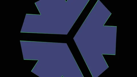 Colored graphic object on background with stroboscopic and hypnotic effect. Stock Footage 134775129