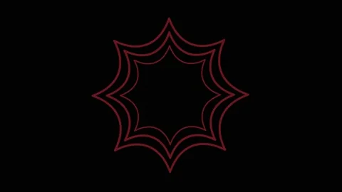 Colored graphic object on background with stroboscopic and hypnotic effect. Stock Footage 135656653