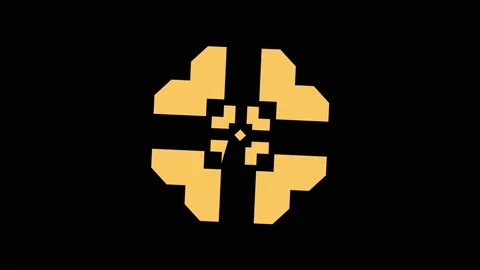 Colored graphic object on background with stroboscopic and hypnotic effect. Stock Footage 135656771