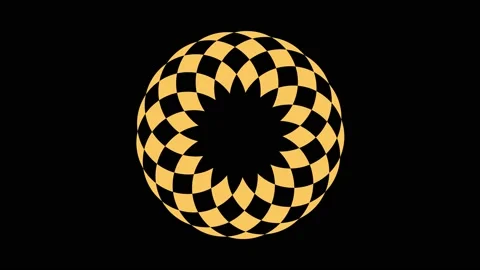 Colored graphic object on background with stroboscopic and hypnotic effect. Stock Footage 135656950