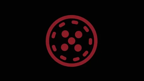 Colored graphic object on background with stroboscopic and hypnotic effect. Stock Footage 135656974