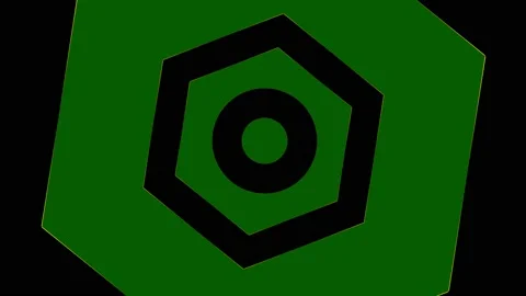 Colored graphic object on background with stroboscopic and hypnotic effect. Stock Footage 135787152