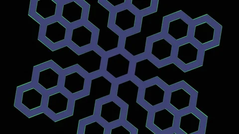 Colored graphic object on background with stroboscopic and hypnotic effect. Stock Footage 135787739