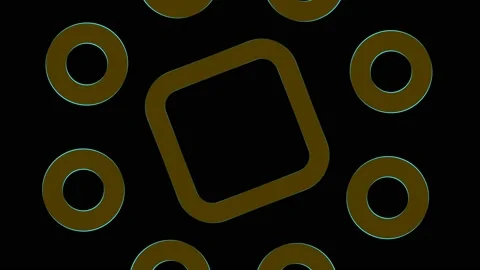 Colored graphic object on background with stroboscopic and hypnotic effect. Video stock 137002202