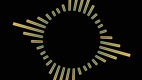 Colored graphic object on background with stroboscopic and hypnotic effect. Stock Footage 137002708