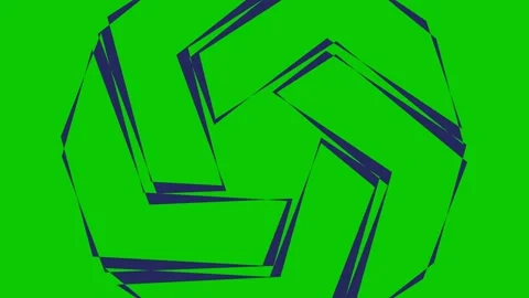 Colored graphic object on background with stroboscopic and hypnotic effect. Stock Footage 138588882