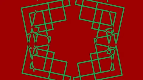 Colored graphic object on background with stroboscopic and hypnotic effect. Stock Footage 138588906