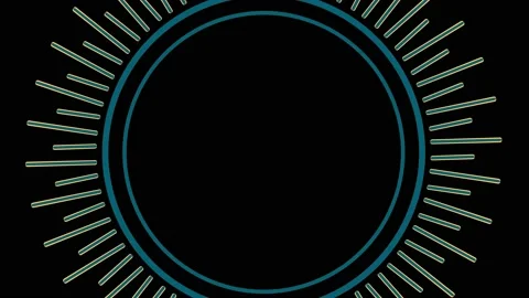 Colored graphic object on background with stroboscopic and hypnotic effect. Stock Footage 139322690