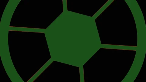 Colored graphic object on background with stroboscopic and hypnotic effect. Stock Footage 139322782