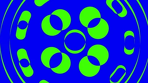 Colored graphic object on background with stroboscopic and hypnotic effect. Stock Footage 139412656