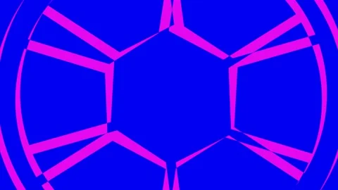 Colored graphic object on background with stroboscopic and hypnotic effect. Stock Footage 139412746