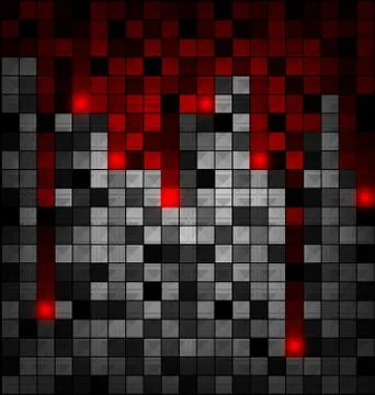 Colored gray red blocks Illustrazione stock