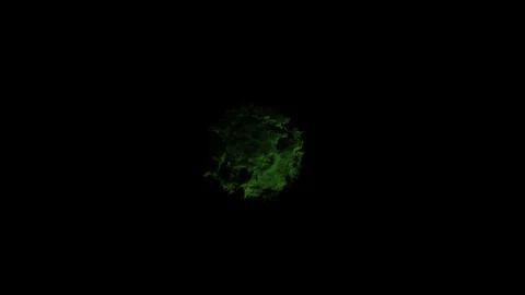 Colored green powder explosion, abstract close up dust Stock Footage 122848112