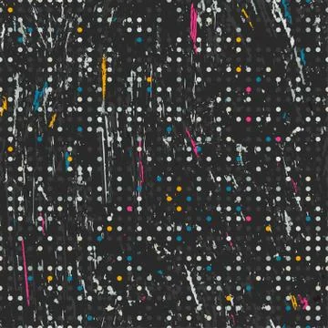 Colored grunge seamless pattern Stock Illustration