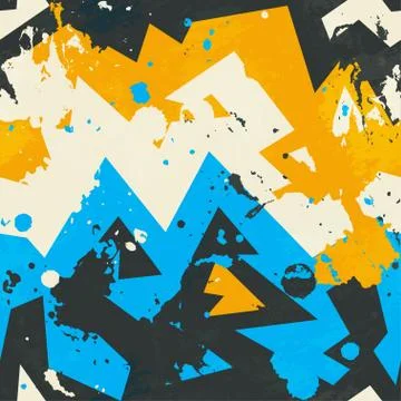 Colored grunge seamless pattern Stock Illustration