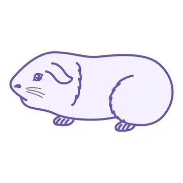 Colored Hamster Icon. Vector Illustration. Rodent, Mammal. Domestic Pet. Pe.. Stock Illustration