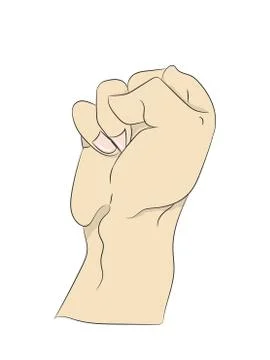 Colored hand drawn lines, vector Stock-Illustration