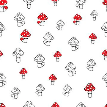 Colored hand-drawn vector illustration of a group of big and small red fresh 스톡 일러스트