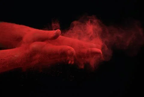 Colored hands 스톡 사진