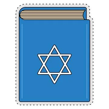 Colored hanukkah torah icon Vector Stock Illustration