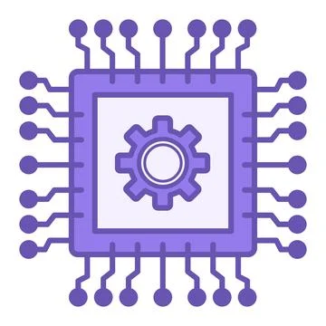 Colored Hardware Icon. Vector Illustration. The Collection of All Component.. Stock Illustration