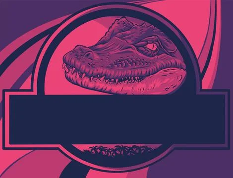 Colored head crocodile mascot logo vector illustration Stock Illustration