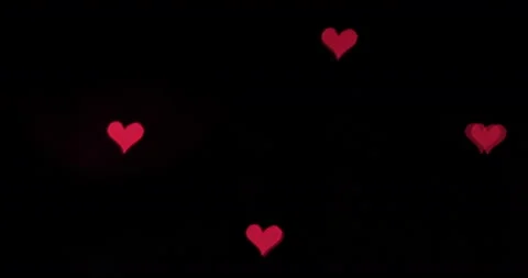 Colored heart bokeh abstract background with a transition. Video stock 150060820