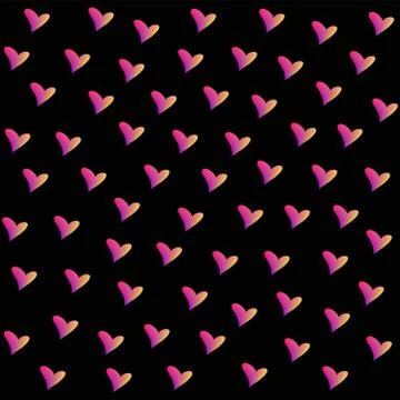 Colored heart yellow Stock Illustration
